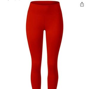 Satina Women’s ONE SIZE Red Leggings